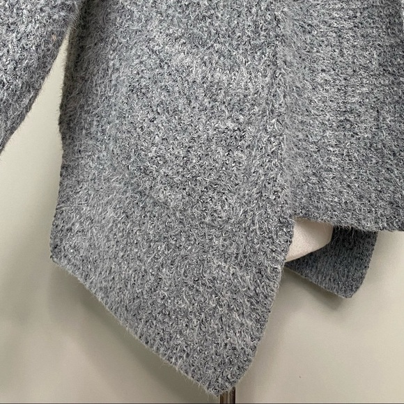 VICI Gray Knitted Chunky Fuzzy Open Cardigan, size Small - Picture 5 of 16